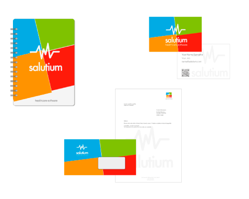 health software - original corporate stationery design