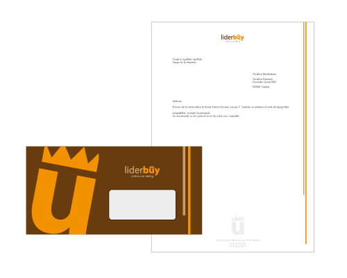envelope design - car dealer