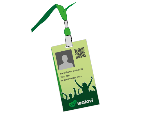 accreditation pass design - social network branding