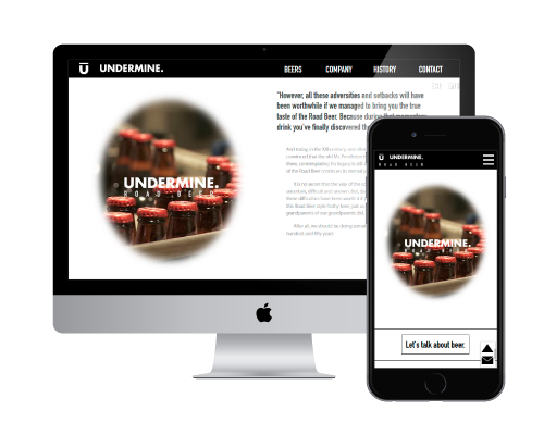 mejor diseñador de páginas  webs corporativas para cerveza artesana