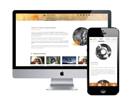 detail 1 - music producer company website design