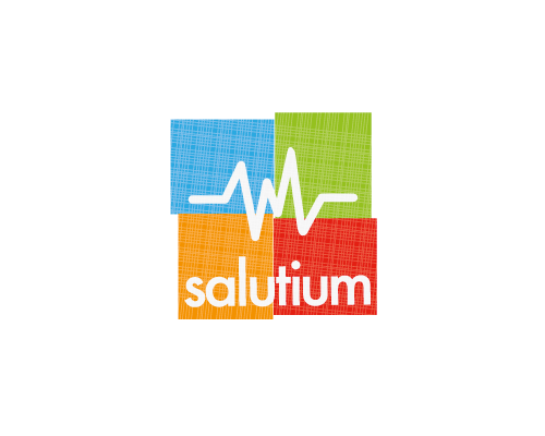 vertical healthcare company logo design