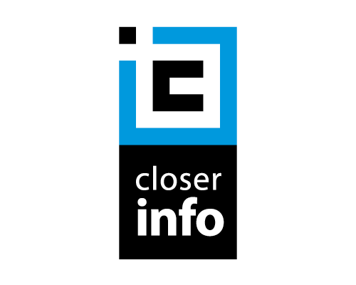 vertical information tech logo design